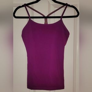 LULULEMON purple Power Y Tank Top
